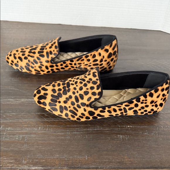 NWOT Birdies Women's The Starling in Cheetah Flats Size 6.5 Calf Hair Loafer - Picture 9 of 12